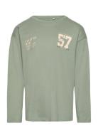 Nkmvictor Ls Rlx Top Tops T-shirts Long-sleeved T-Skjorte Green Name I...