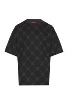 All Over T-Shirt Tops T-Kortærmet Skjorte Black Hugo Kids