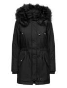 Onliris Fur Winter Parka Life Cc Otw Outerwear Parka Coats Black ONLY