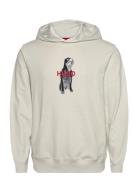 Dartchon Designers Sweatshirts & Hoodies Hoodies Cream HUGO