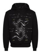 Rewind Over D Hoodie Designers Sweatshirts & Hoodies Hoodies Black Dai...