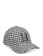 Houndstooth Wool Baseball Cap Accessories Headwear Caps Black Les Deux