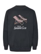 Nb Sun Lounger Crew Jet Black Designers Sweatshirts & Hoodies Sweatshi...