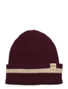 Knit Hat Accessories Headwear Hats Beanie Burgundy Petit Piao