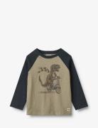 T-Shirt L/S Torbjørn Tops T-shirts Long-sleeved T-Skjorte Khaki Green ...