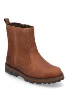 Courma Kid Mid Warm Lined Boot Medium Brown Vinterstøvler Pull On Brow...