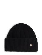 Th Timeless Beanie Accessories Headwear Beanies Black Tommy Hilfiger