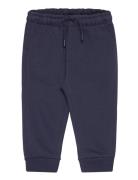 Cotton Jogger-Style Trousers Bottoms Sweatpants Navy Mango