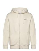 Logo Sweat Hoodie Tops Sweatshirts & Hoodies Hoodies Cream Lindbergh