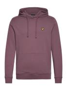 Pullover Hoodie Tops Sweatshirts & Hoodies Hoodies Burgundy Lyle & Sco...