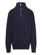 Tnluke Knit Pullover Tops Knitwear Pullovers Navy The New