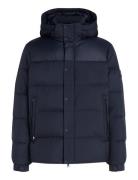 Mix Down Hooded Puffer Jacket Foret Jakke Navy Tommy Hilfiger