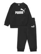 Minicats Ess Crew Jogger Fl Sport Sweatsuits Black PUMA