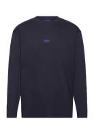 Nichaboso Tops T-Langærmet Skjorte Navy HUGO BLUE