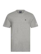 Crewneck T-Shirt Tops T-Kortærmet Skjorte Grey Champion