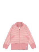 Zip Sweater Tops Sweatshirts & Hoodies Sweatshirts Pink Geggamoja