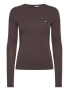 Long Sleeve T-Shirt Tops T-shirts & Tops Long-sleeved Brown ROTATE Bir...