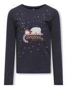 Kogxmas Yrsa Christmas Reg L/S Top Jrs Tops T-shirts Long-sleeved T-Sk...