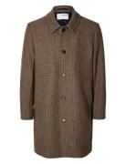 Slharchive Car Coat Noos Tynd Frakke Brown Selected Homme