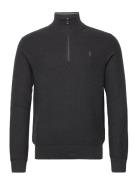 32/2 Cotton-Lsl-Plo Tops Knitwear Half Zip Jumpers Black Polo Ralph La...