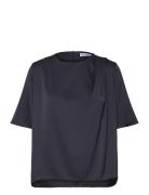 Zuri Tee Tops Blouses Short-sleeved Grey Ahlvar Gallery