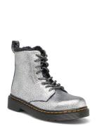 1460 Serena J Silver Distressed Foil Boots Støvler Silver Dr. Martens