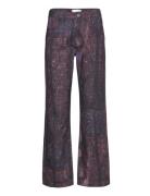 Rene Holm Pants Bottoms Jeans Wide Purple Hosbjerg