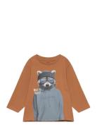 Nmmobinna Nreg Ls Top Box Tops T-shirts Long-sleeved T-Skjorte Orange ...