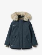 Jacket Kasper Tech Outerwear Shell Clothing Shell Jacket Navy Wheat