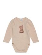 Hcbritt - Bodysuit Bodies Long-sleeved Beige Hust & Claire