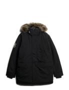 Everest Faux Fur Parka Jacket Parka Jakke Black Superdry