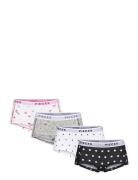 Pclogo Lady Dots 4-Pack Hipsters Undertøj Black Pieces