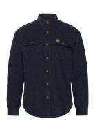 Corduroy Workwear Shirt Tops Overshirts Navy Superdry