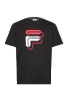 Sariyer Graphic Logo Tee Tops T-Kortærmet Skjorte Black FILA