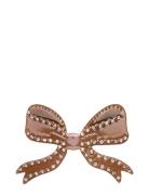 Bow Hairclip Mocca Accessories Hair Accessories Hair Pins Brown Maanes...