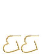 Laia Midi Earrings Ørestickere Smykker Gold Maanesten