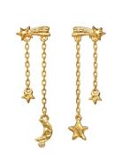 Amaya Earrings Ørestickere Smykker Gold Maanesten