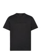 Embossed Logo Tee Tops T-Kortærmet Skjorte Black Michael Kors