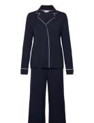 Modal Ls Shirt Pj Set Pyjamas Nattøj Navy Tommy Hilfiger