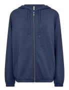 Sc-Banu Tops Sweatshirts & Hoodies Hoodies Navy Soyaconcept