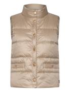 Amy Down Vest Vests Padded Vests Beige BUSNEL