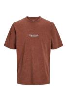 Jorvesterbro Wash Tee Ss Crew Neck Jnr Tops T-Kortærmet Skjorte Brown ...