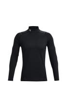 Ua Cg Armour Fitted Mock Tops T-Langærmet Skjorte Black Under Armour