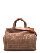 Iris Lasered Velvet Medium Shopper Shopper Taske Brown Juicy Couture