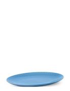 Rhombe Color Oval Serving Dish 28.5X21.5 Blue Home Tableware Plates Di...