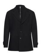 Bs Kodiak Regular Fit Coat Uldfrakke Frakke Black Bruun & Stengade