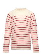 Merino Lt. Knitted Striped Blouse Tops Knitwear Pullovers Red Copenhag...