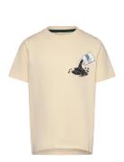 Tnmaxwell S_S Tee Tops T-Kortærmet Skjorte Cream The New