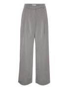 Mschhenrika Hw Pants Bottoms Trousers Wide Leg Grey MSCH Copenhagen