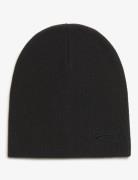 Essential Logo Knitted Beanie Accessories Headwear Beanies Black Super...